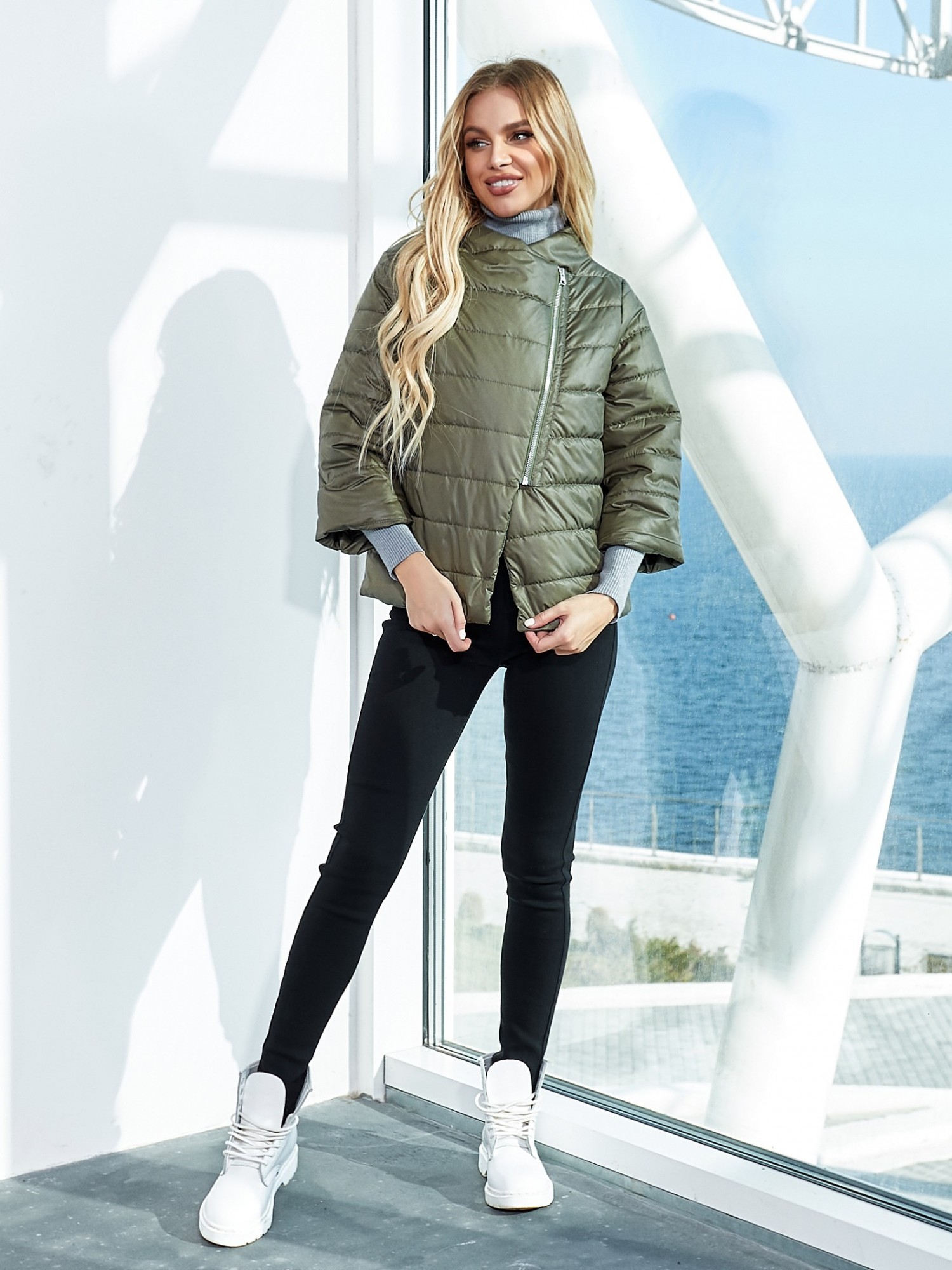 

Коротка куртка MaLika хаки 50-52 -2XL, Коротка куртка MaLika хаки 50-52 XL-2XL