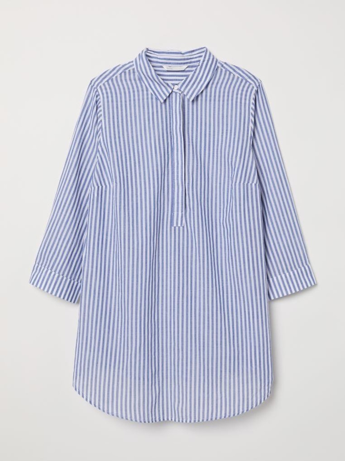 

МАМА Хлопковая рубашка H&M 0674676  Полоска, МАМА Хлопковая рубашка H&M 0674676 L Полоска