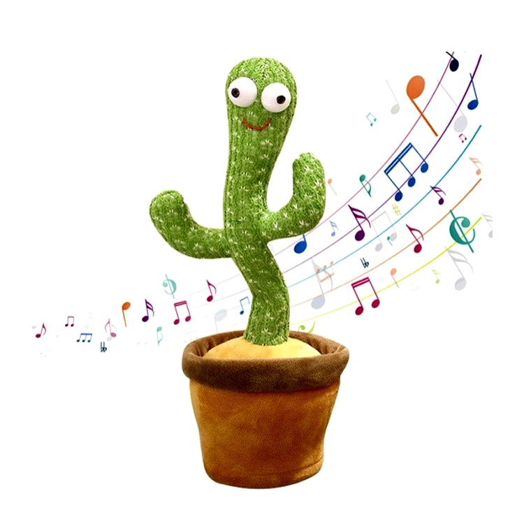 

Кактус танцующий и поющий 120 песен JZK Dancing Cactus игрушка - повторюшка кактус танцует и поёт 34 см.