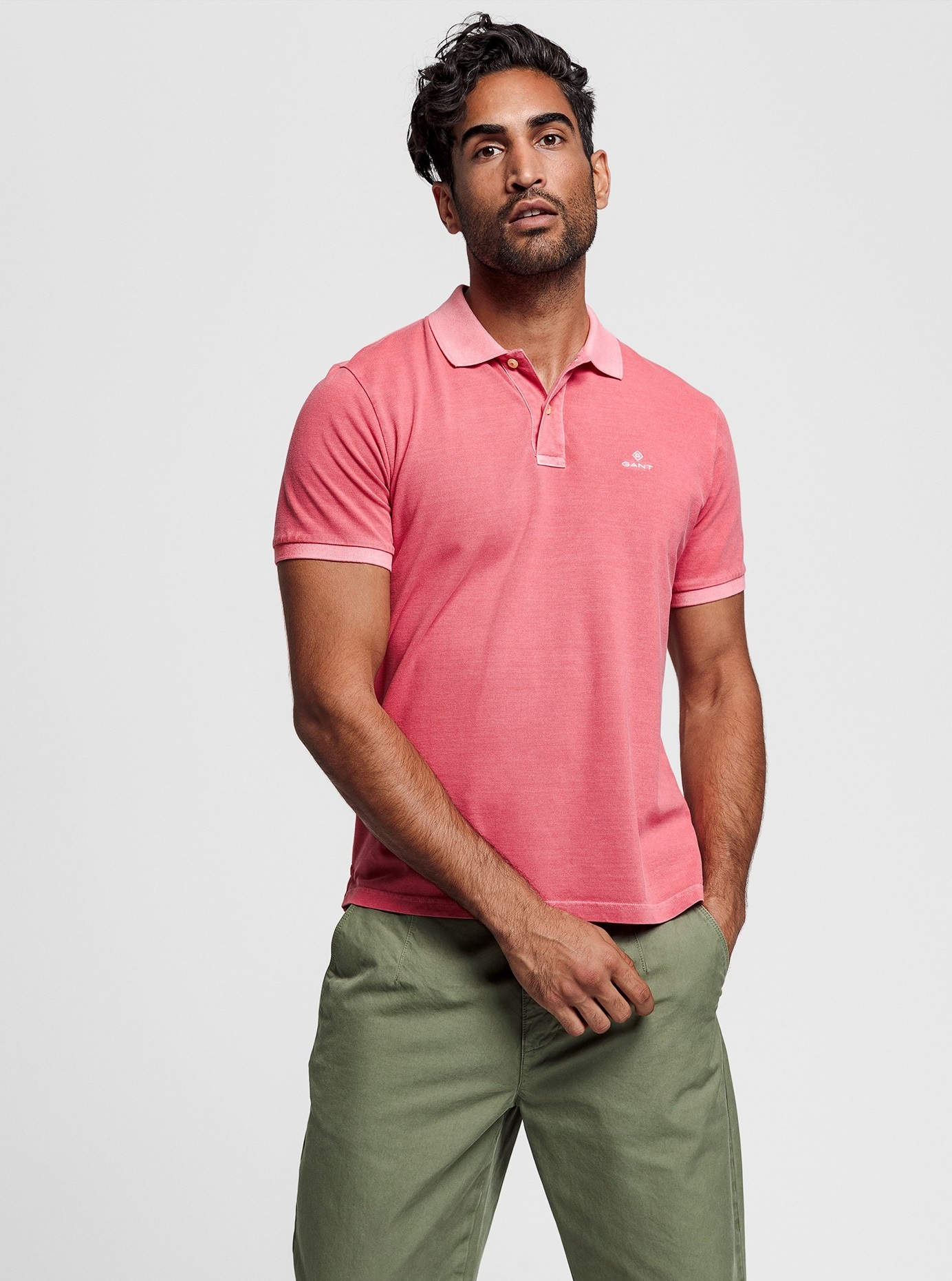 

Мужское поло Sunfaded Pique Rugger Gant 2052028  Коралловый, Мужское поло Sunfaded Pique Rugger Gant 2052028 3XL Коралловый
