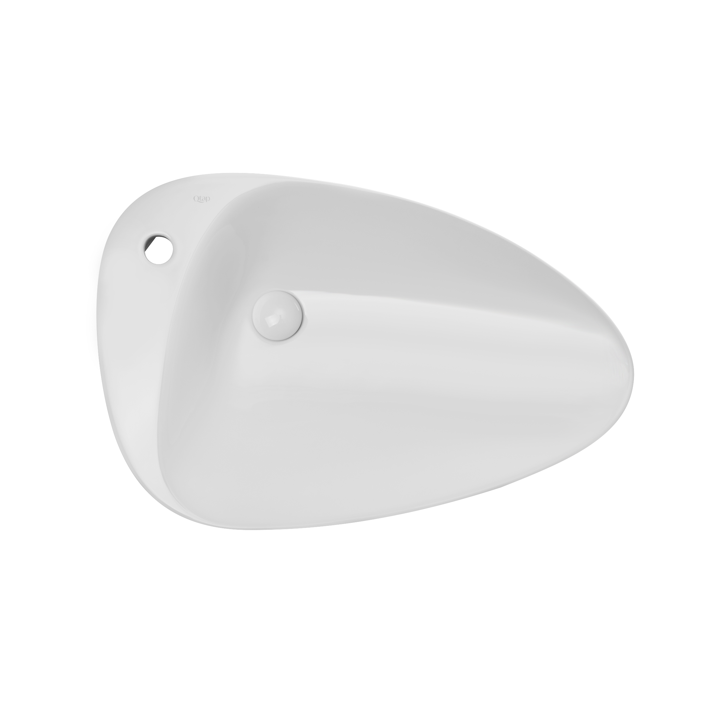 

Раковина-чаша Qtap Leo 695х460х115 White с донным клапаном QT1111A089TW