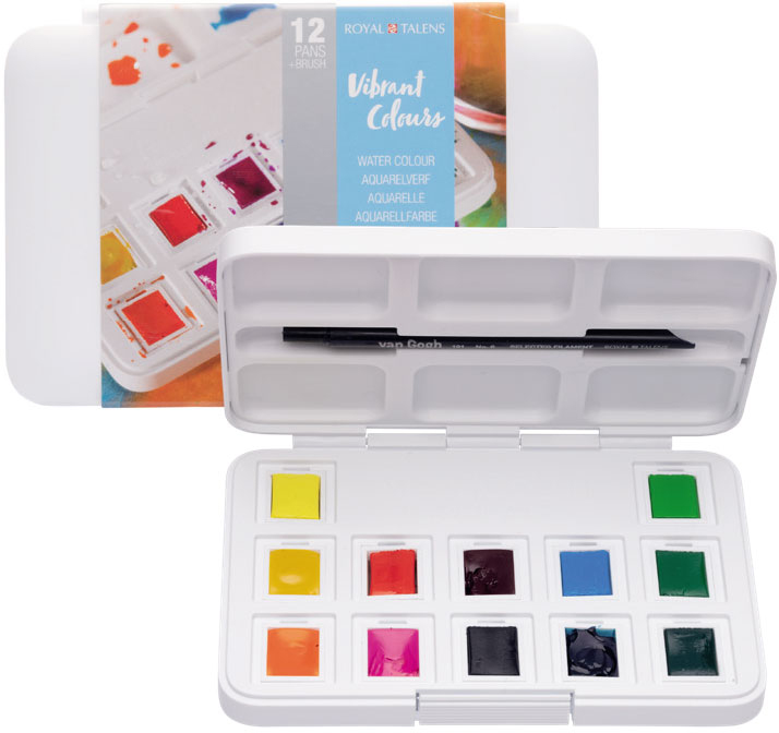 

Набор акварельных красок Royal Talens Van Gogh Pocket box Vibrant Colours 12 цветов (8712079422820)