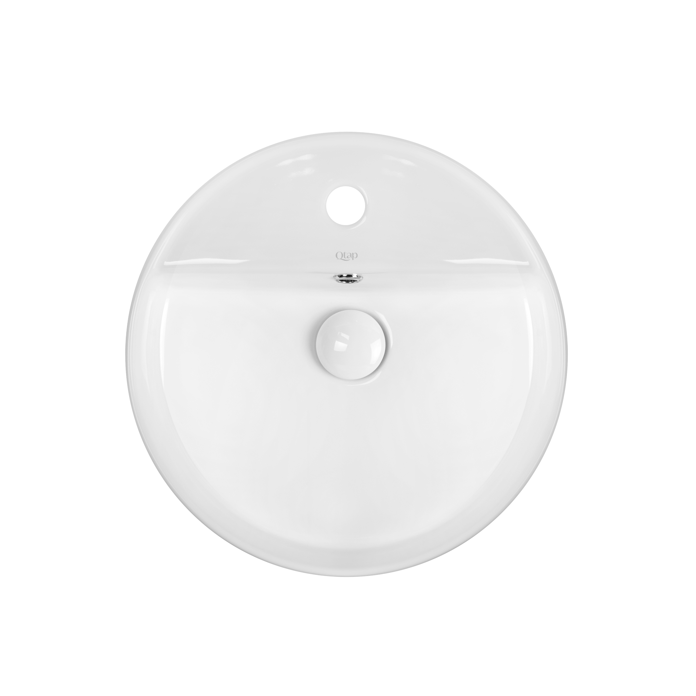 

Раковина-чаша Qtap Swan 420х420х145 White с донным клапаном QT1611A051TW