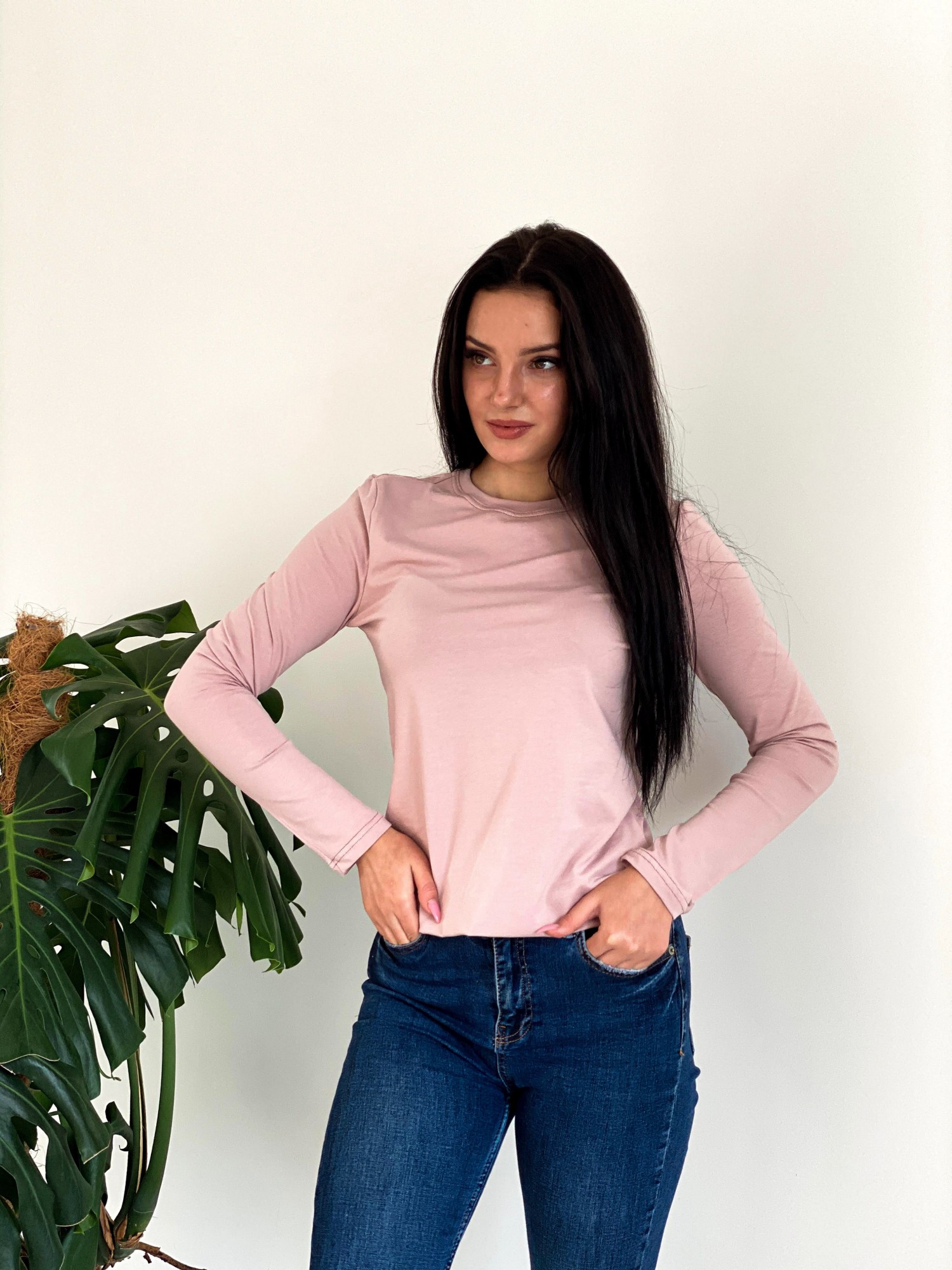 

Лонгслив Baysho базовый Кулирка Грязная Пудра S (bk0701-280)