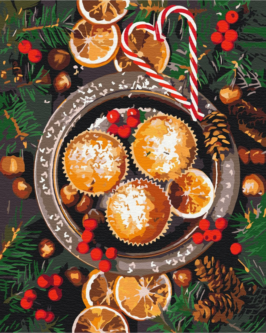 

Картина по номерам BrushMe BS52722 40*50 cм Рождественские вкусности