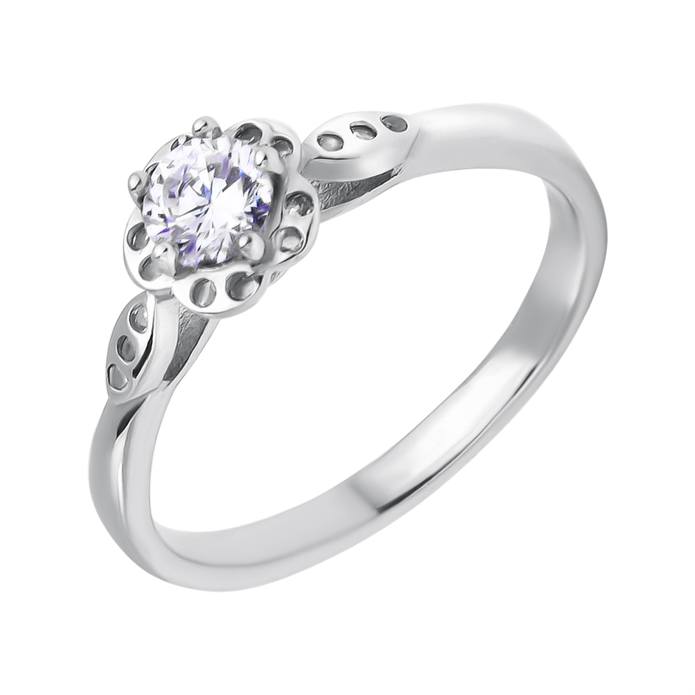 

Серебряное кольцо с фианитами 000118361 17 размера