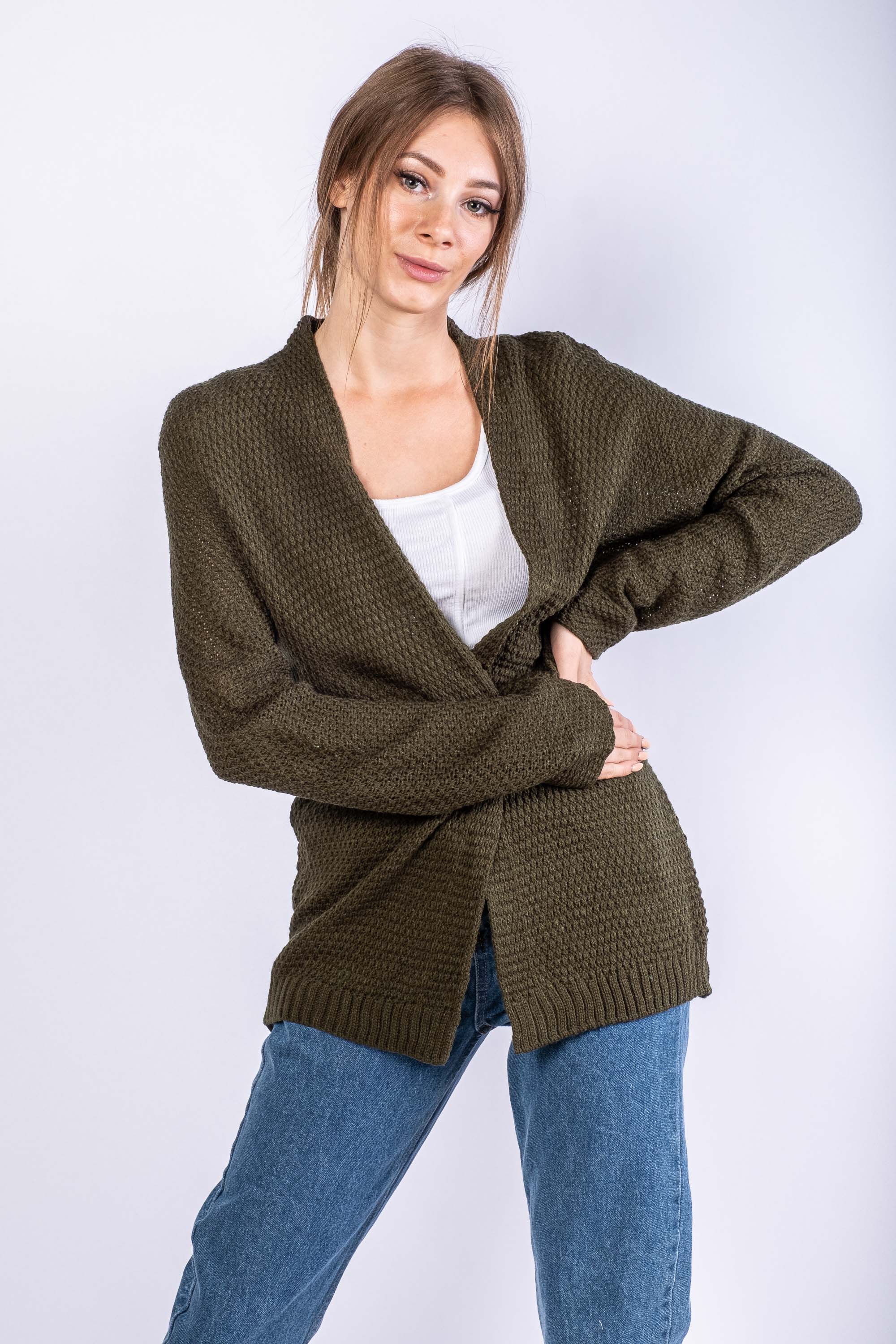 

Кардиган женский Time of Style 647F005  Хаки, Кардиган женский Time of Style 647F005 One size Хаки