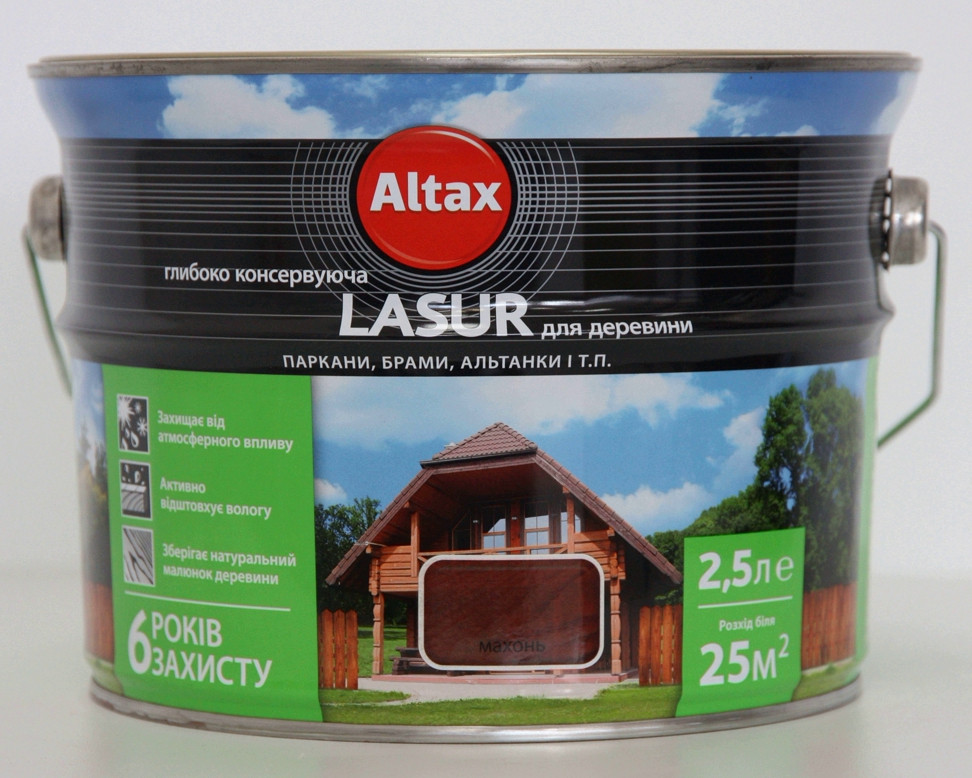 

Лазурь Altax глубококонсервирующая 2.5л Дуб