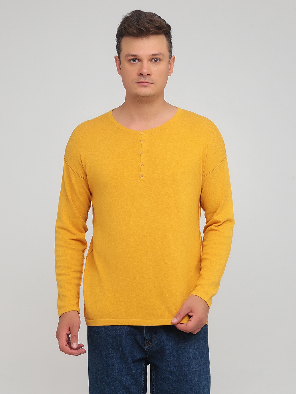 

Джемпер Benetton 109FU7073  Горчичный, Джемпер Benetton 109FU7073 2XL Горчичный