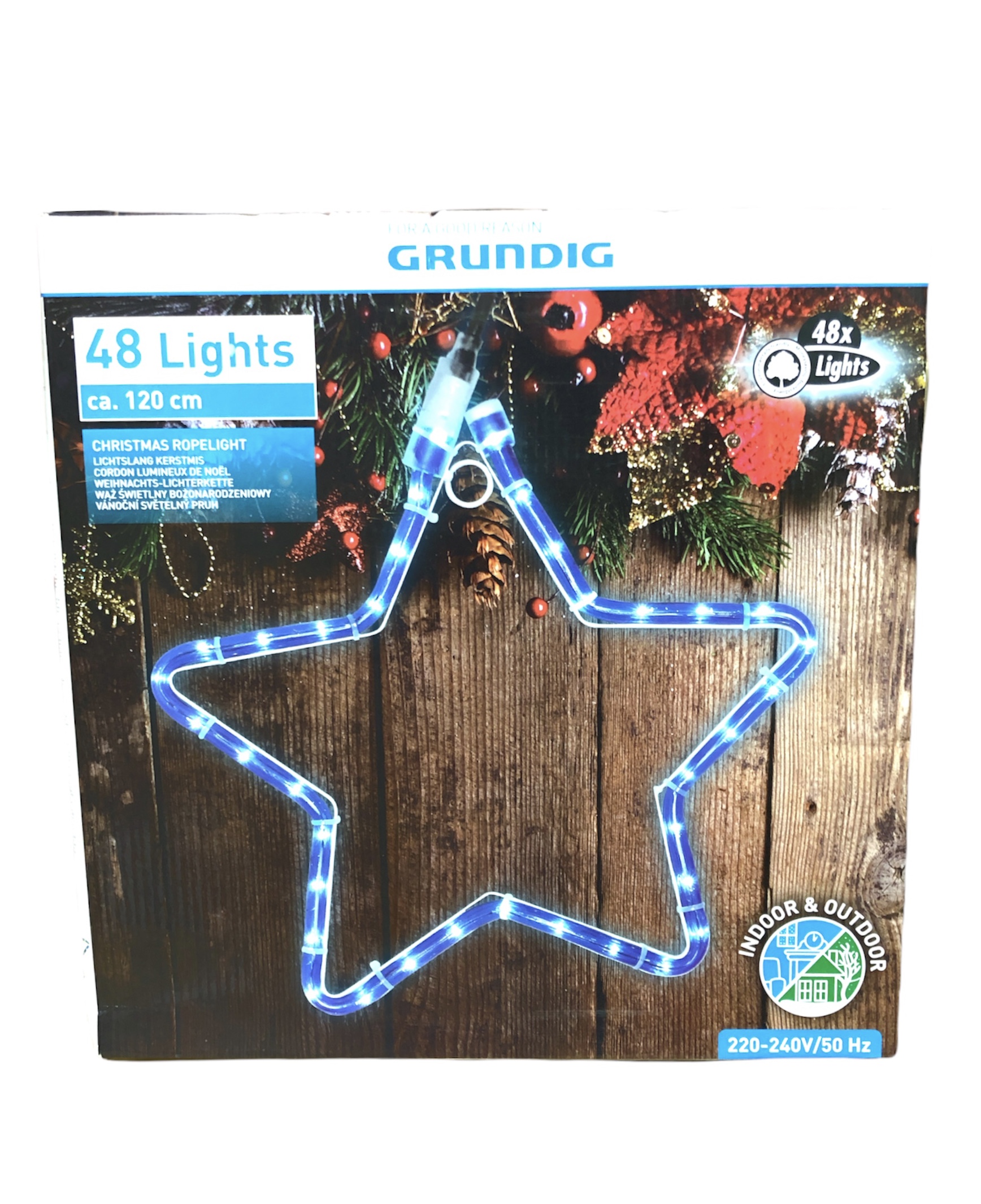 

LED новогоднее украшение "Звезда" GRUNDIG 120 см GRUNDIG голубой N3-10018