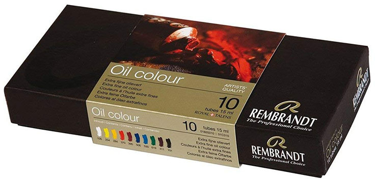 

Набор масляных красок Royal Talens Rembrandt 10 цветов по 15 мл (8712079231316)