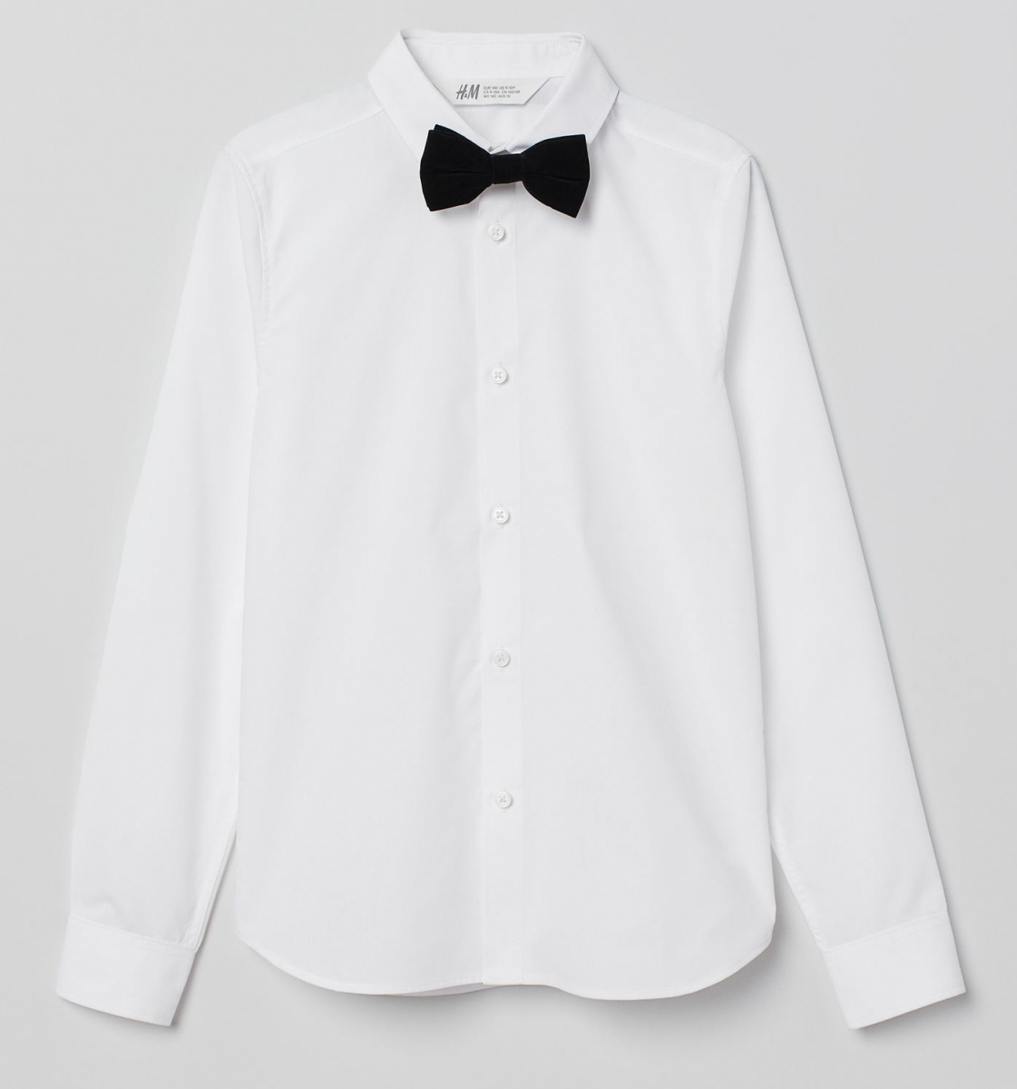 

Рубашка для мальчика H&M 0579165017 134 СМ Белый 66364