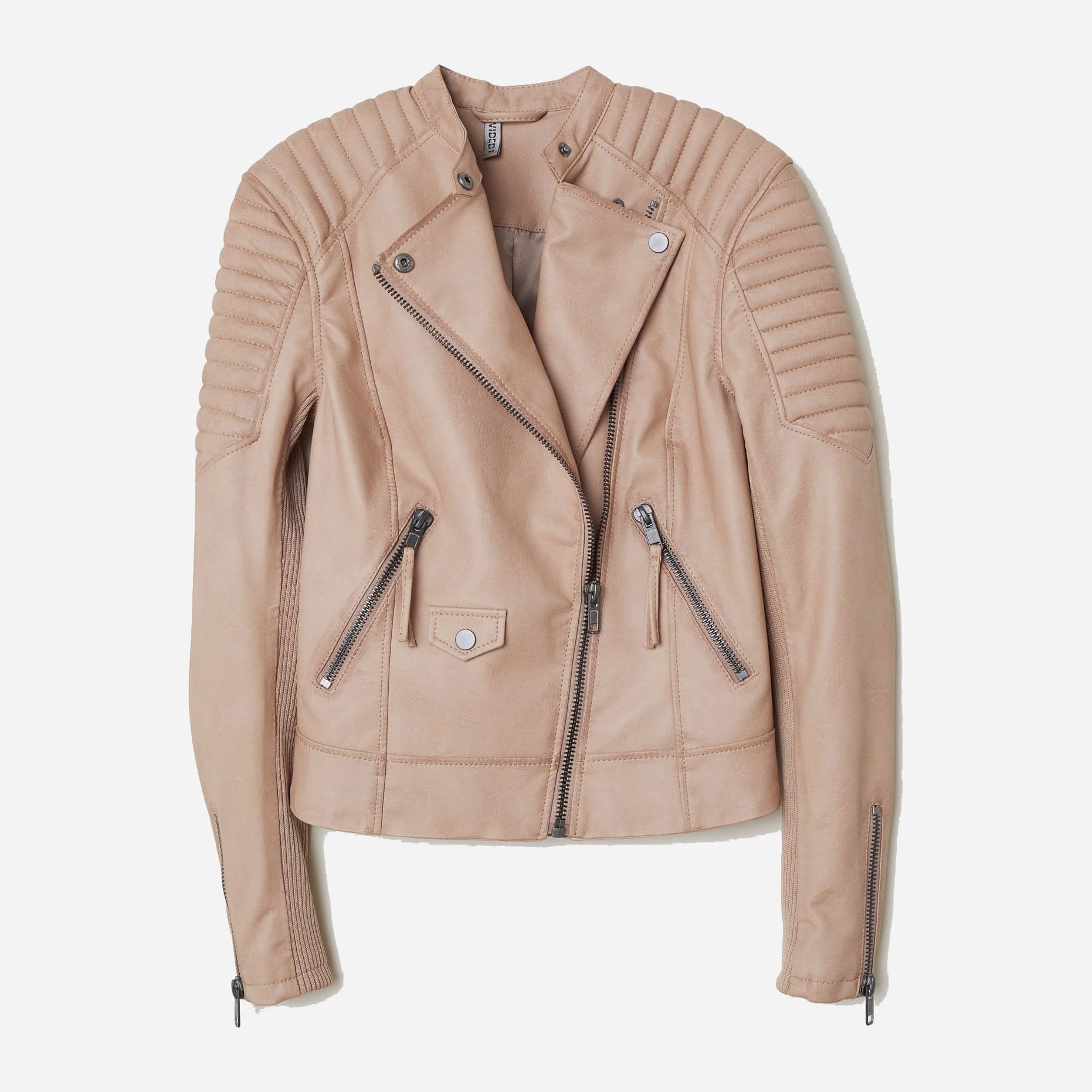 

Куртка из искусственной кожи H&M 4885468log 44 Пудра