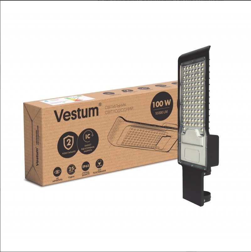 

КОНСОЛЬНЫЙ СВЕТИЛЬНИК LED VESTUM100W 10000ЛМ 6500K 85-265V IP65