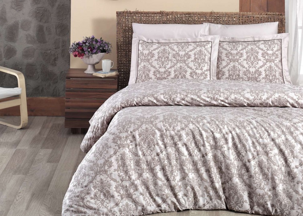 

Постельное белье Deluxe сатин First Choice DLX-181 Catra sampanya евро m015724