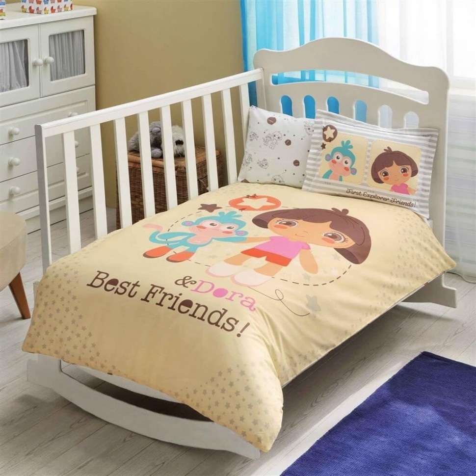 

Постельное белье для новорожденных TAC Dora Best Friends Baby 100x150 60134265