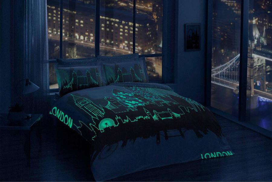 

Постельное белье TAC Glow London евро 60183966