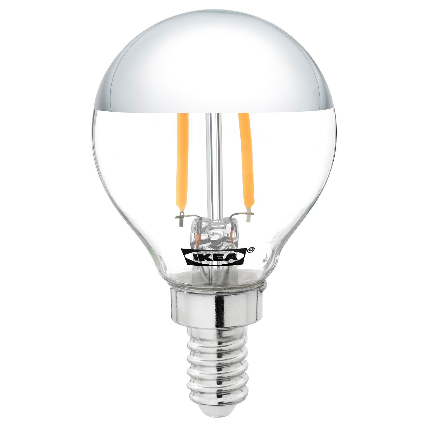 

LED лампа E14 140 лм, кругла/дзеркальний верх срібний SILLBO IKEA 604.117.58