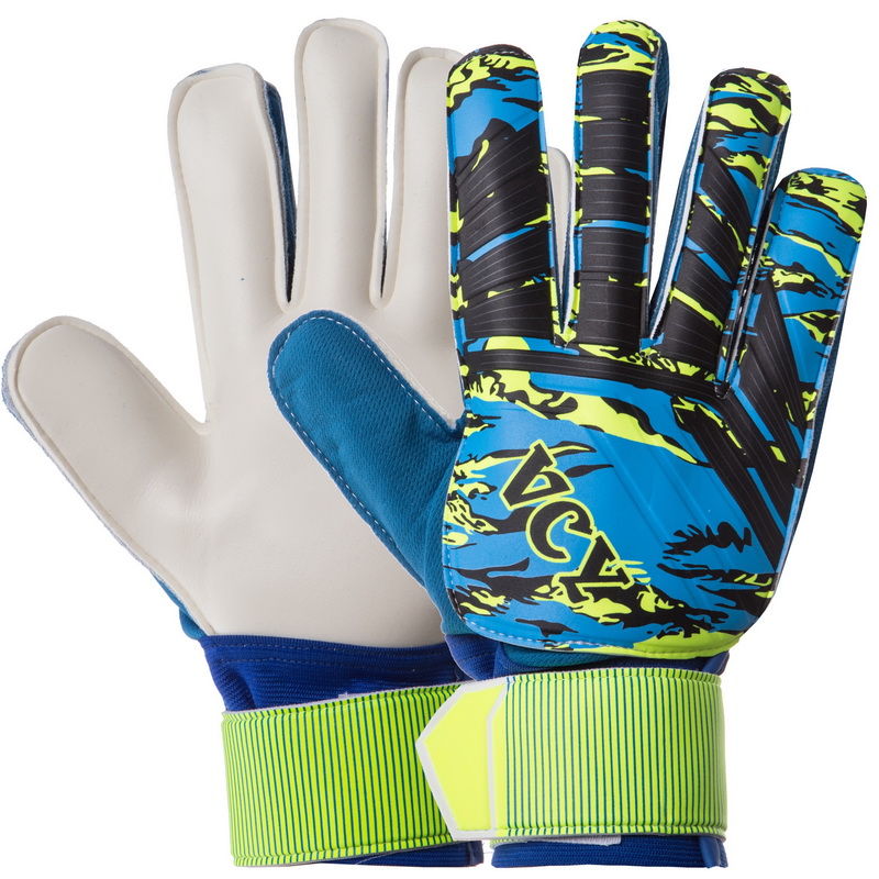 

Перчатки вратарские с защитой пальцев Goalkepeer Gloves Champ FB-931-3 (размер 9, синий-салатовый)