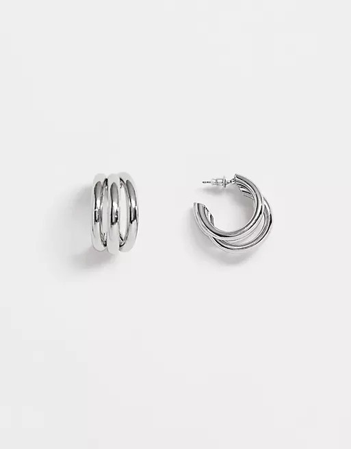 

Серьги Asos ONE SIZE серебристый 5059184695475