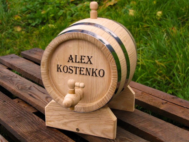 

Бочка дубовая BarrelMaster 5 л с именной гравировкой