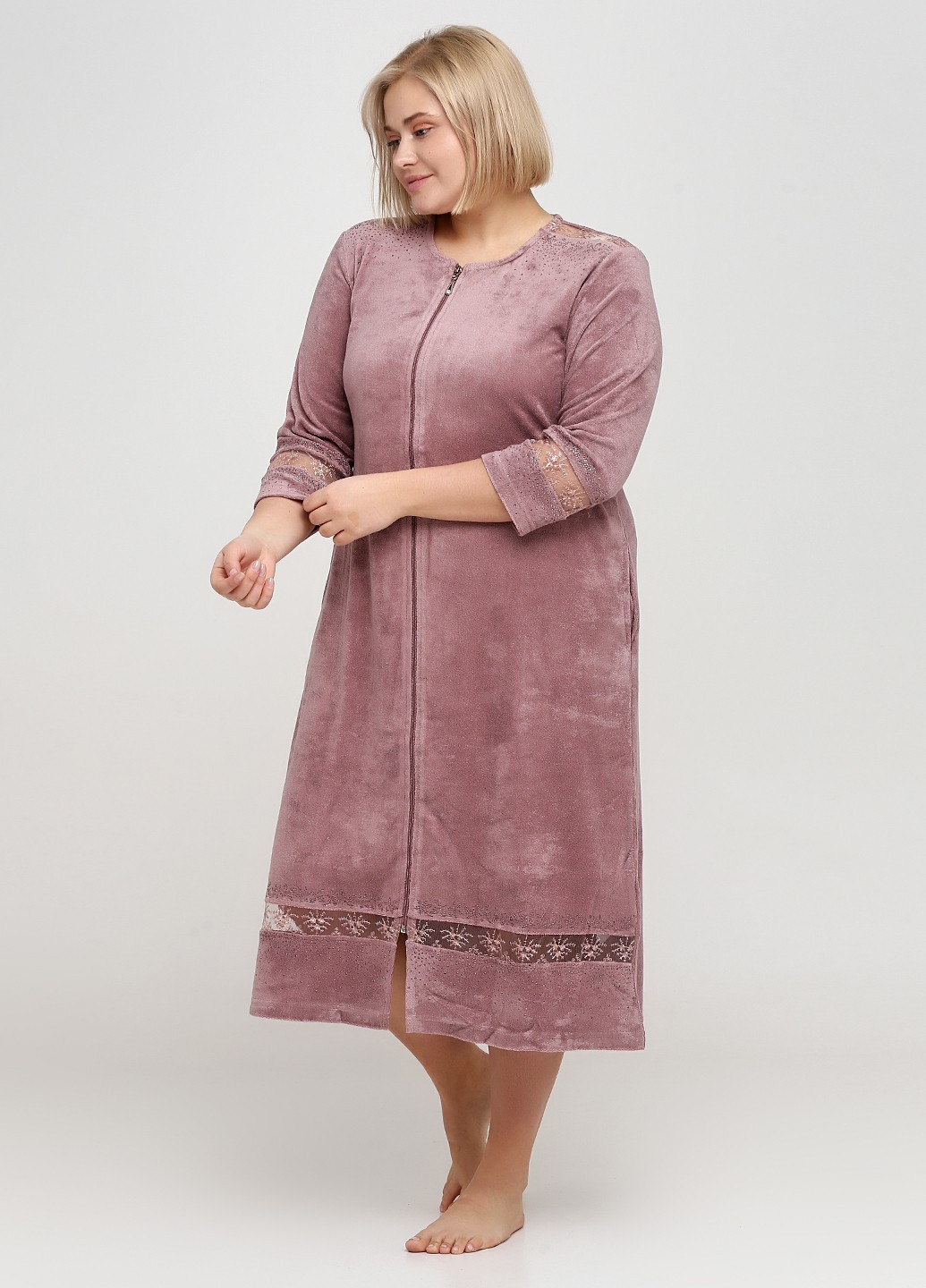 

Халат Wild Love  пудровый 966, Халат Wild Love 2XL пудровый 966