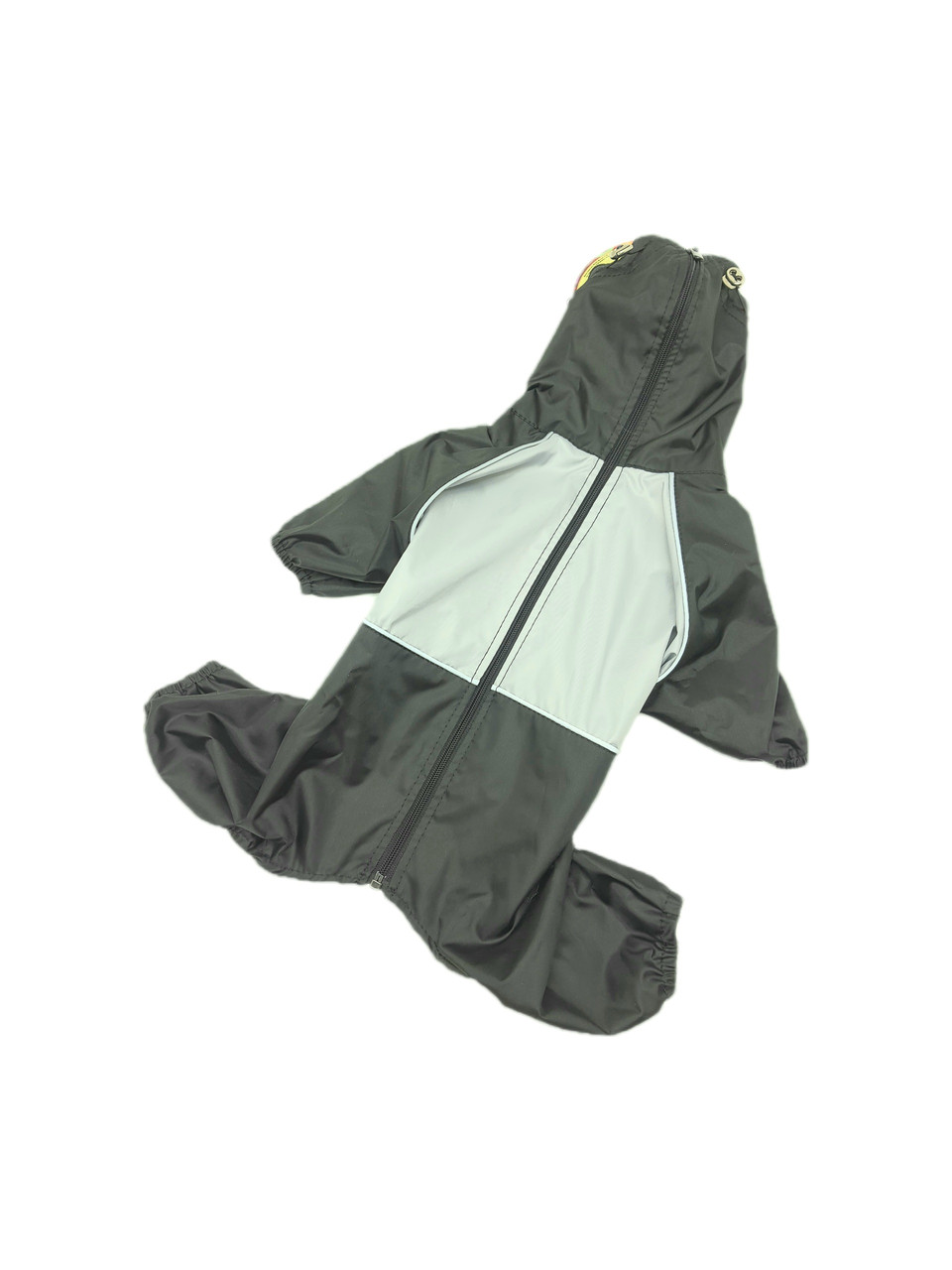 

Дождевик для собак Bingo c капюшоном №2XL- 35х60 см серый с черным (Ч 672)