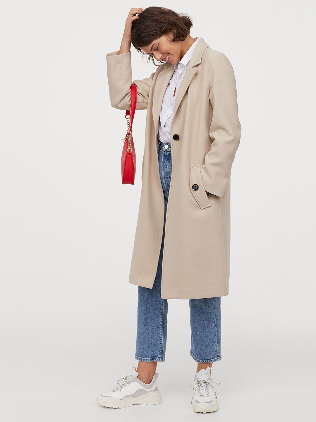 

Пальто H&M 0852513  Бежевое, Пальто H&M 0852513 XL Бежевое