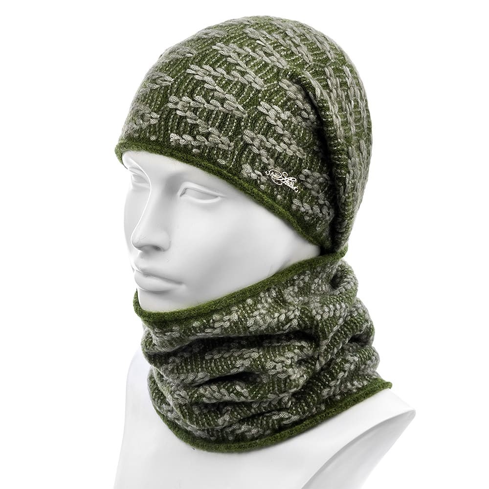 

Комплект женский (шапка+снуд) Atrics WK-585  Зелёный, Комплект женский (шапка+снуд) Atrics WK-585 One Size Зелёный