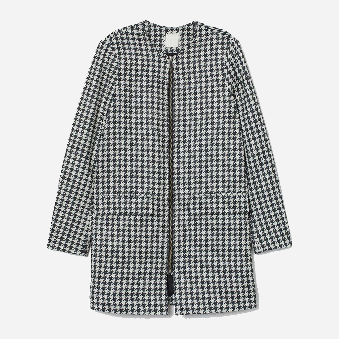 

Пальто H&M 0781591  Черное с белым, Пальто H&M 0781591 42 Черное с белым