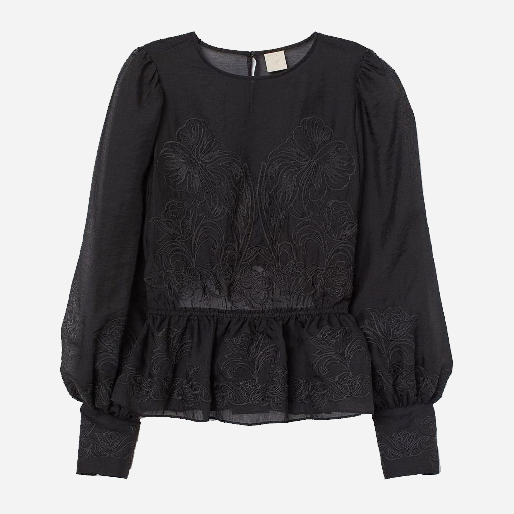 

Блузка H&M 0876339 42 Черная