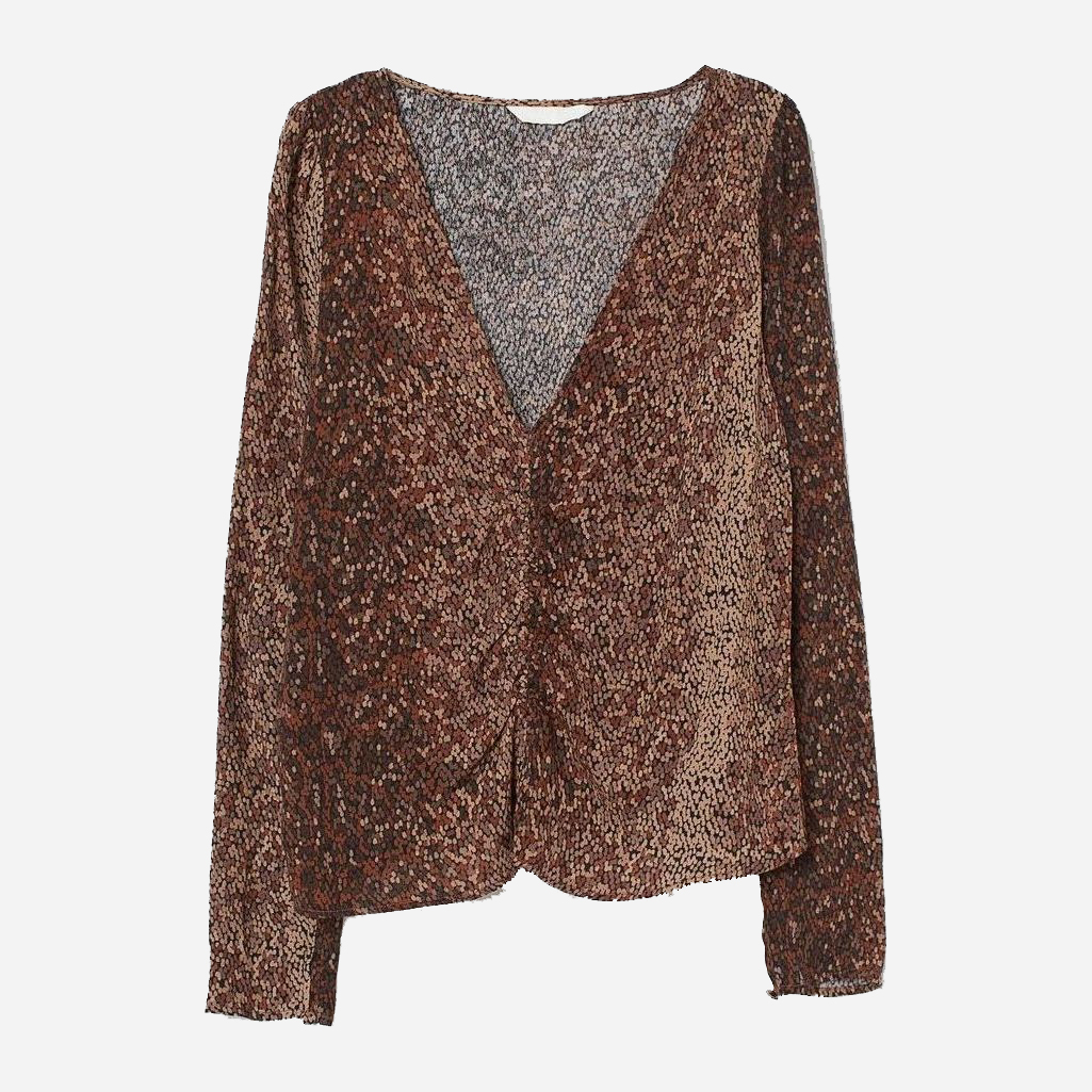 

Блузка H&M 0805976  Коричневая, Блузка H&M 0805976 42 Коричневая