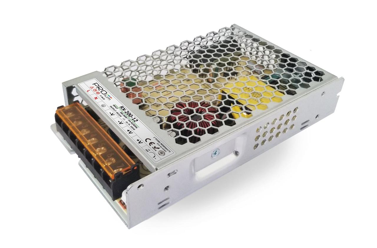 

Блок питания импульсный PROLUM 200W 24V (IP20; 8,33A) - Series "RX" 251016
