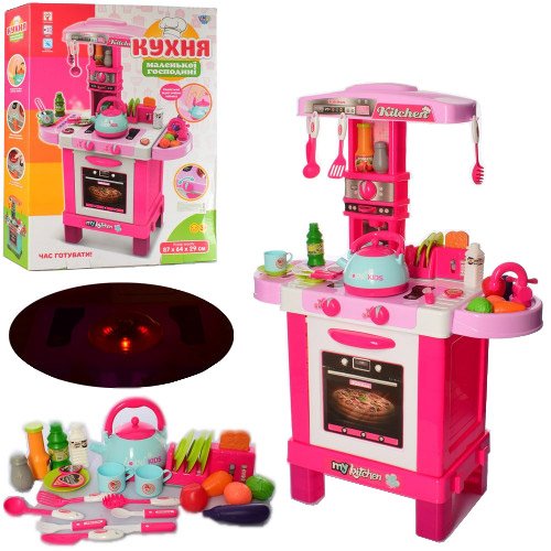 

Детская игровая Кухня Limo toy 008-939 с паром, высота 87 см, 53 предмета, свет, звук, продукты, в коробке