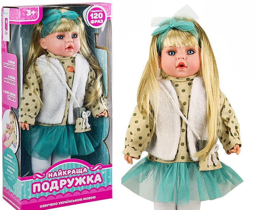 

Кукла говорящая Limo Toy PL519-1802N-4 Лучшая подружка, 46 cм, украинский язык, скороговорки, загадки, стихотворение