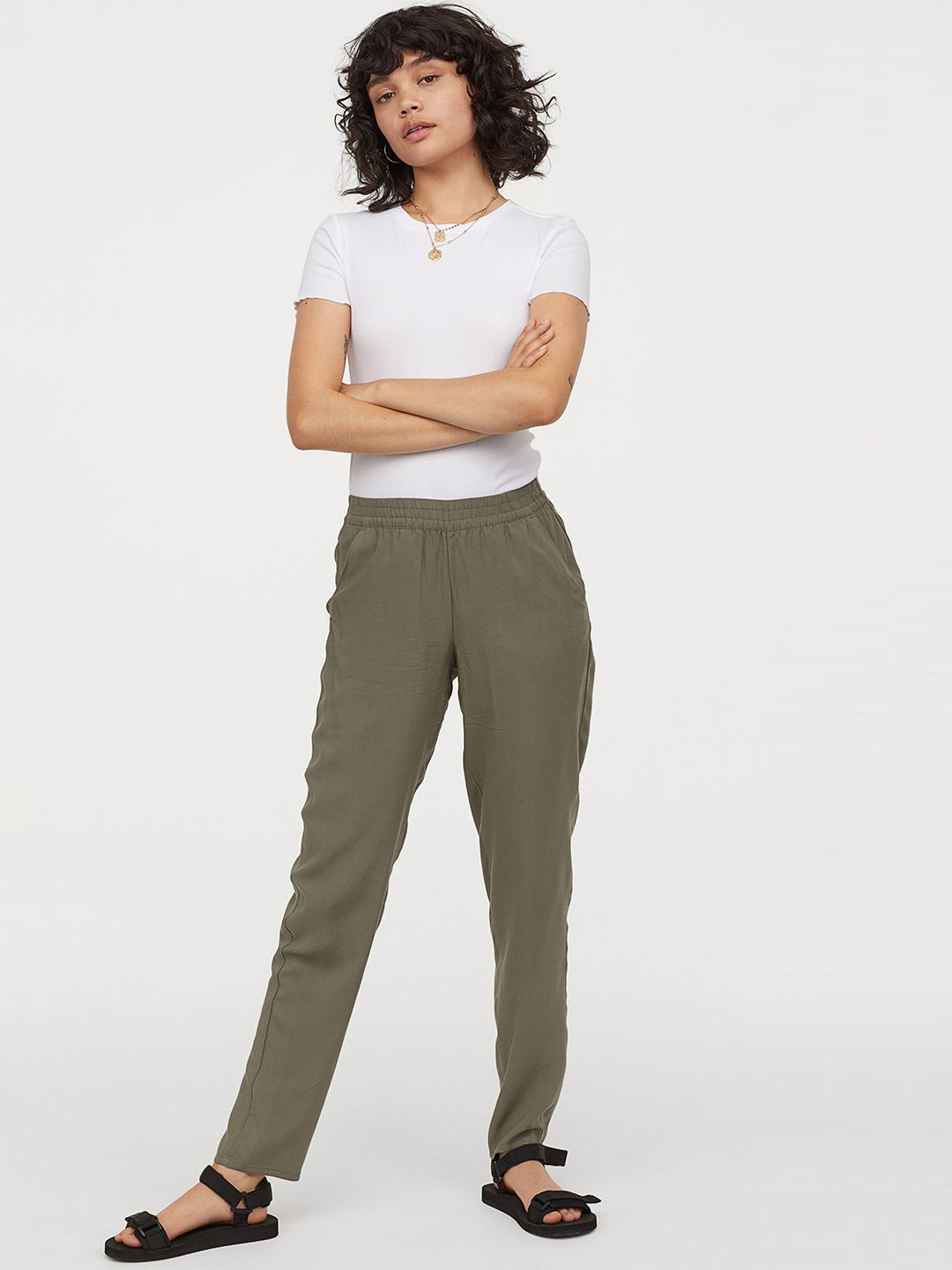 

Брюки H&M 0554477  Хаки, Брюки H&M 0554477 36 Хаки