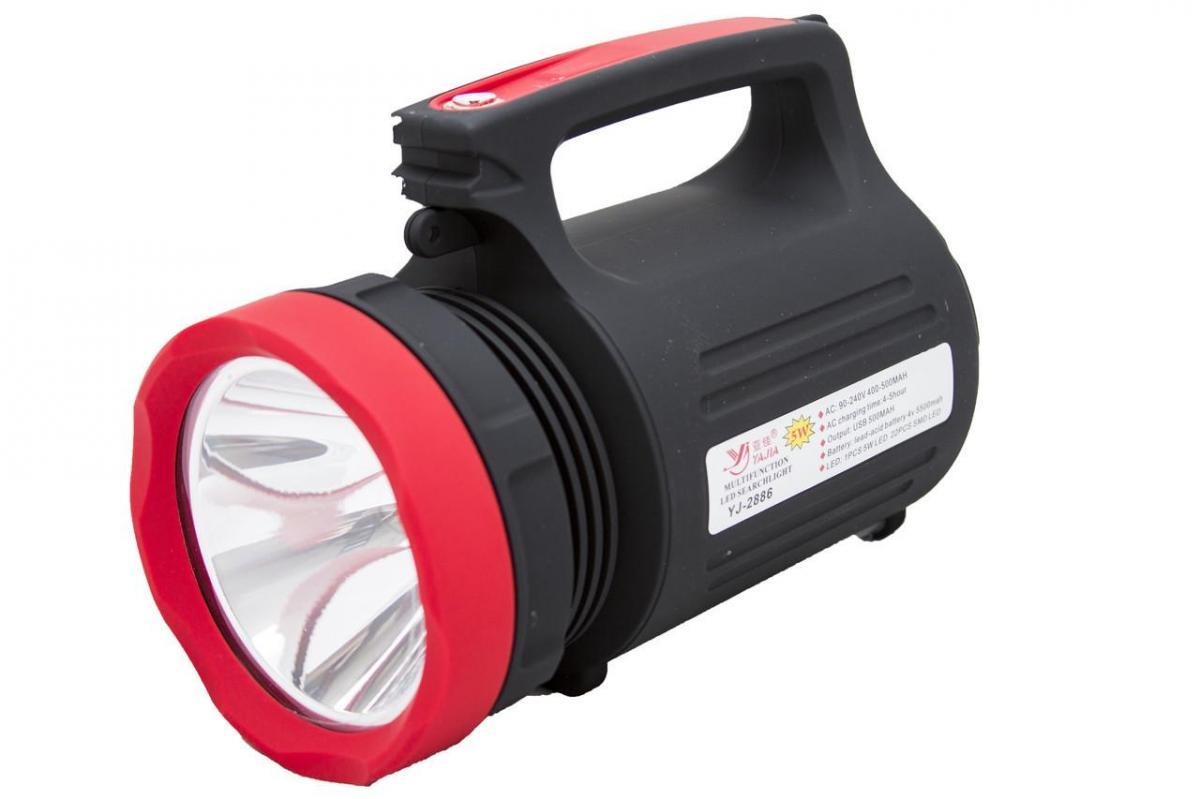 

Фонарь аккумуляторный светодиодный YAJIA YJ-2886 5W+22 LED переносной прожекторный 3 режима