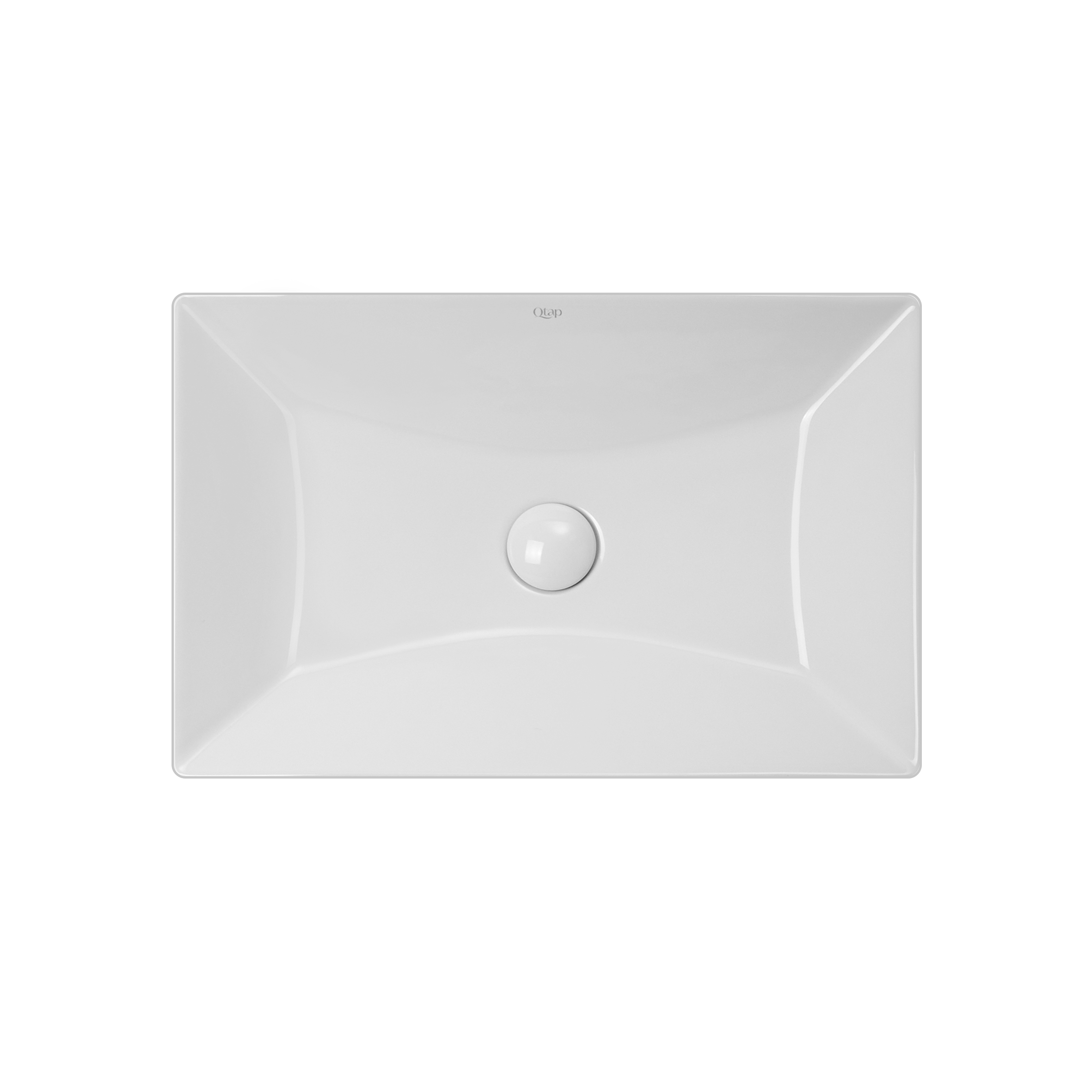

Раковина Qtap Crow 558х372х145 White с донным клапаном QT0511L739W