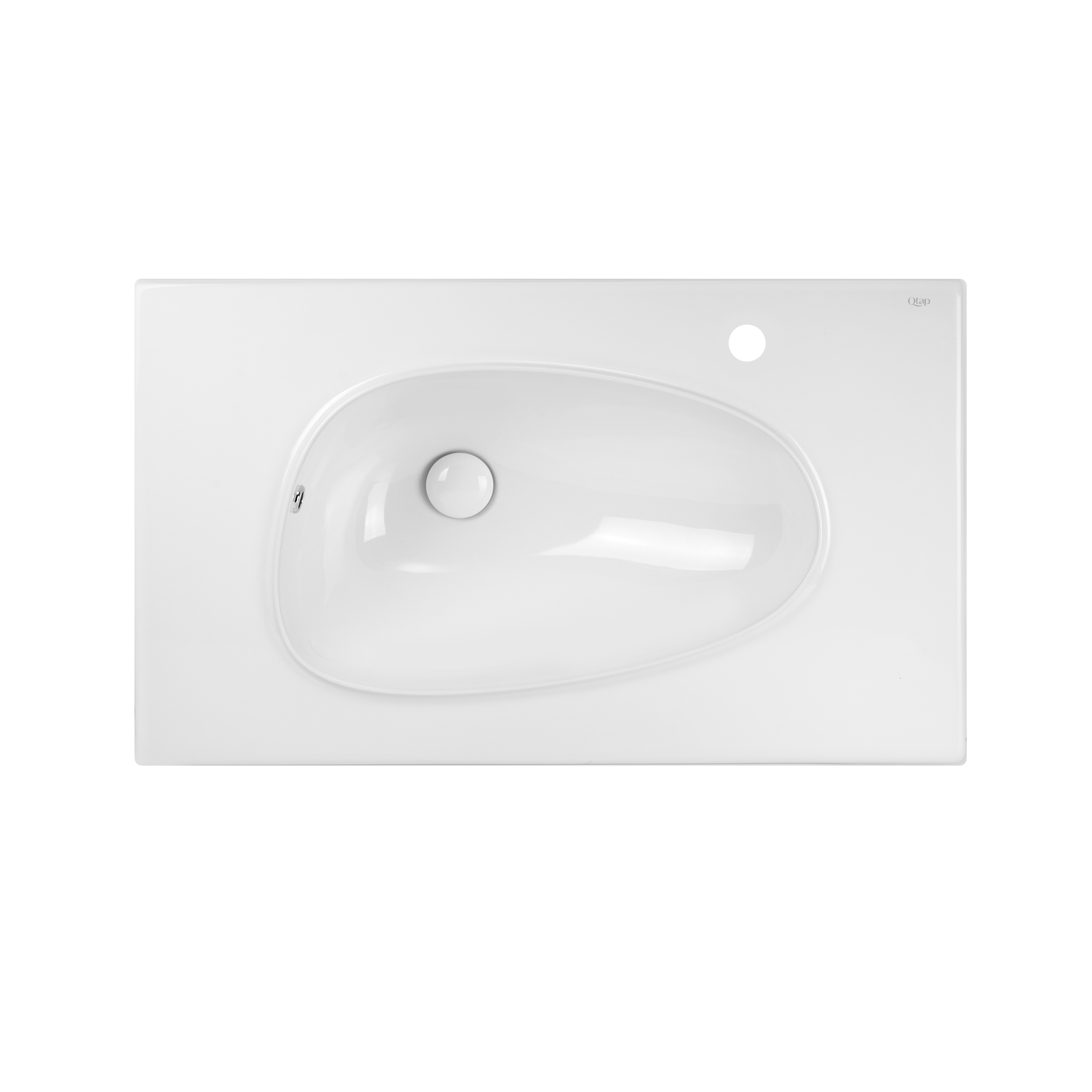 

Раковина Qtap Virgo 800х480х167 White с донным клапаном QT1811FL8128BRW