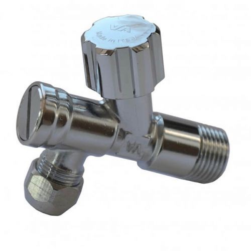 

Кран вентильный ALBERTONI с фильтром для сантехприборов 1/2"х3/8" (B402881SCV)