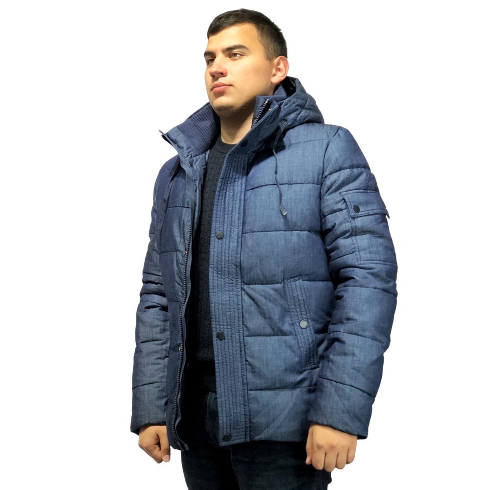 

Мужcкая зимняя куртка ​Vivacana  67AW696M короткая синяя, Мужcкая зимняя куртка ​Vivacana 2XL 67AW696M короткая синяя