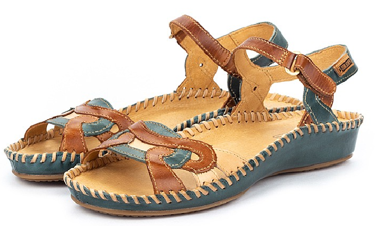 

Босоножки Pikolinos 655-0698C1 40р синие с коричневым