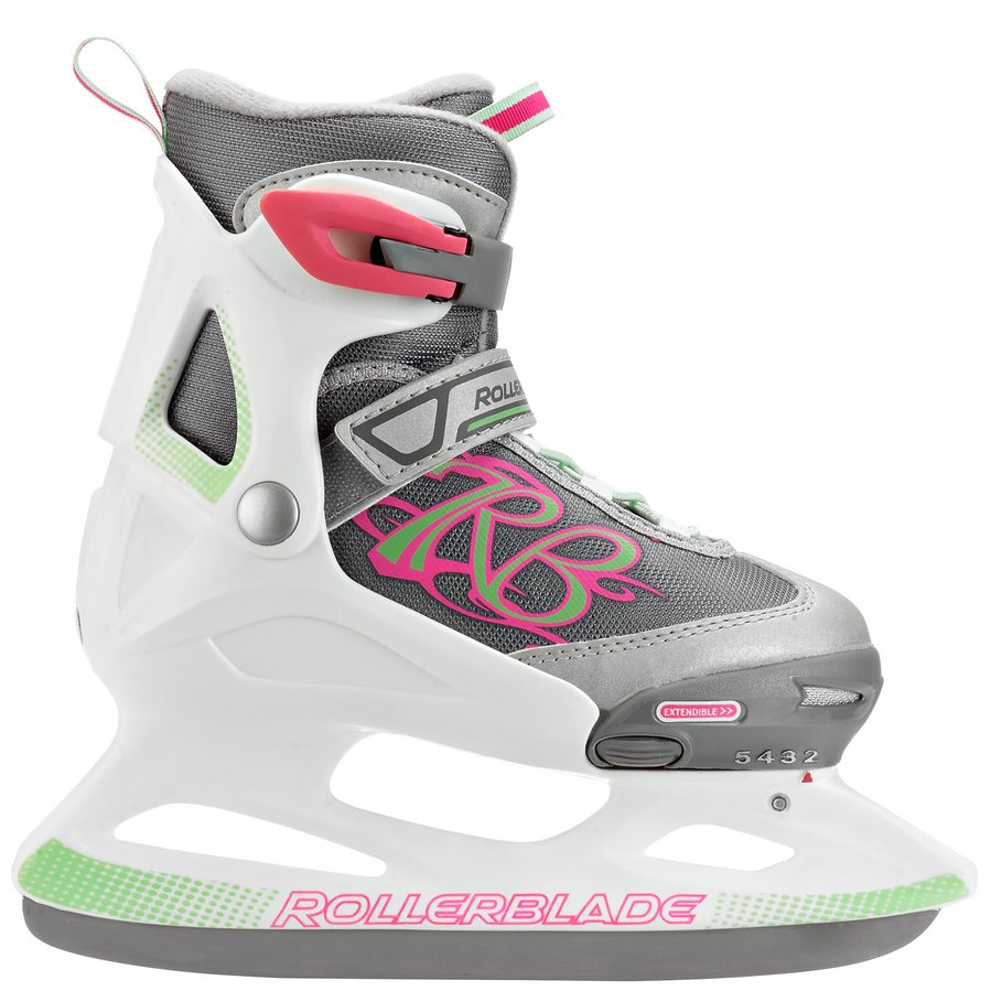 

Детские Ледовые Раздвижные Коньки EU36-38 Rollerblade Розово-Бело-Серые