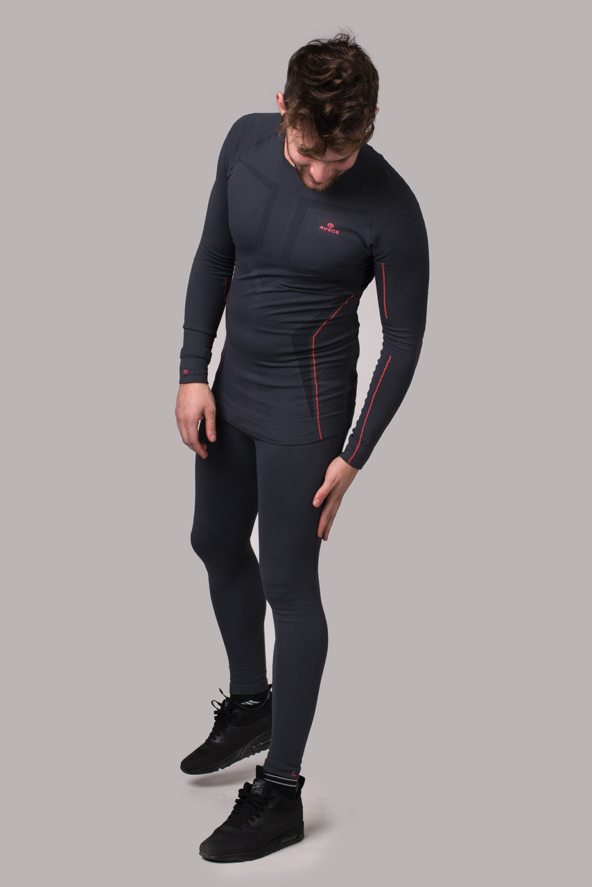 

Термобелье мужское набор Avecs 70430 Dark Gray Active L(50/52) серое