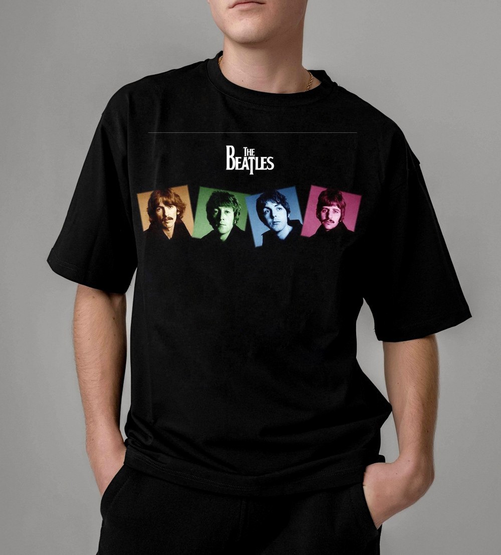 

Футболка A SHO The Beatles с принтом  черный, Футболка A SHO The Beatles с принтом XL черный