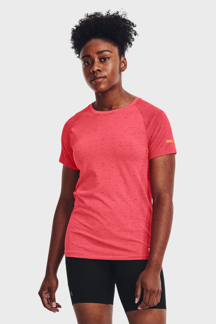 

Женская коралловая футболка UA Seamless Run SS Under Armour  1365626-819, Женская коралловая футболка UA Seamless Run SS Under Armour XL 1365626-819