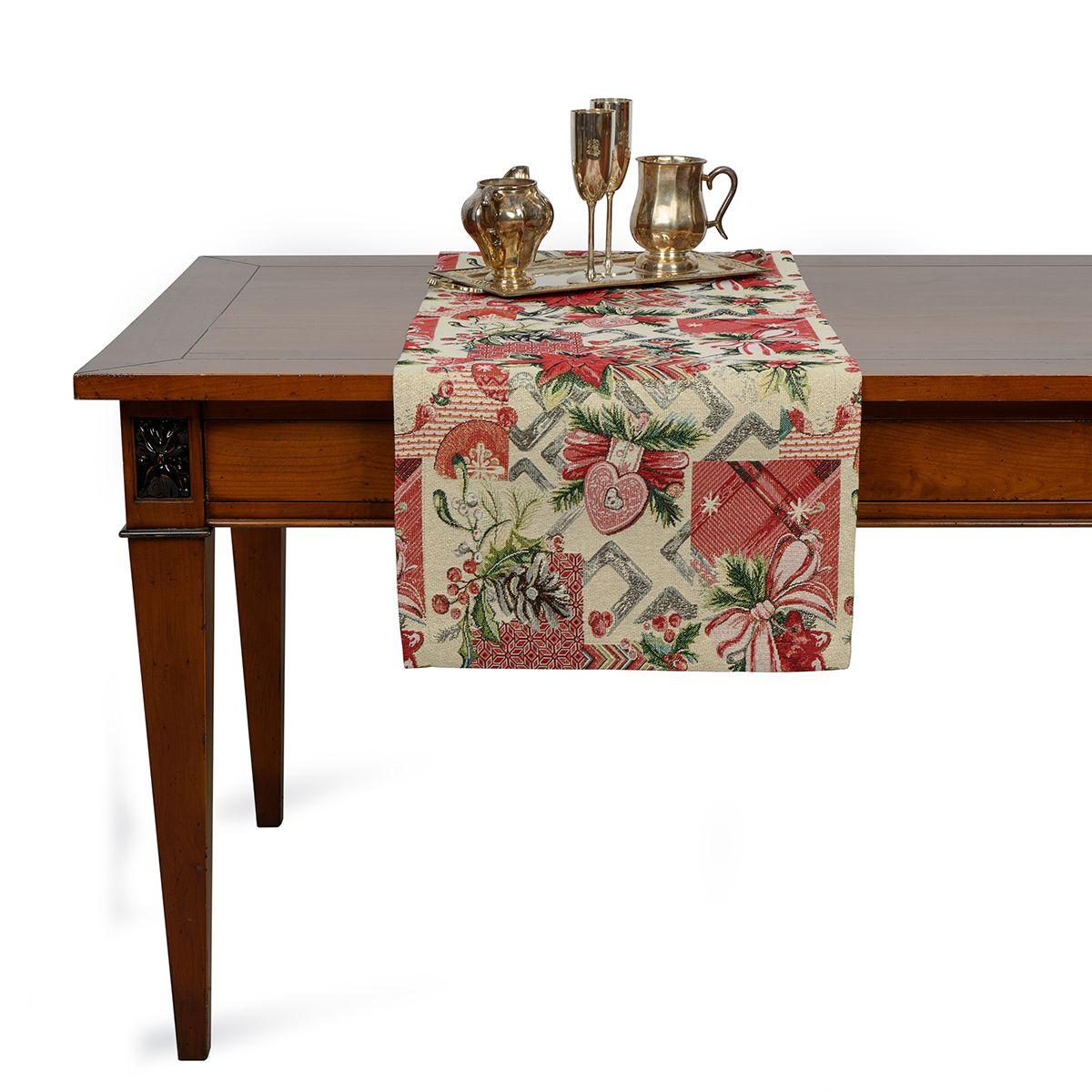 

Новогодний раннер гобеленовый с люрексом Villa Grazia Premium Новогодний сувенир 45х140 см