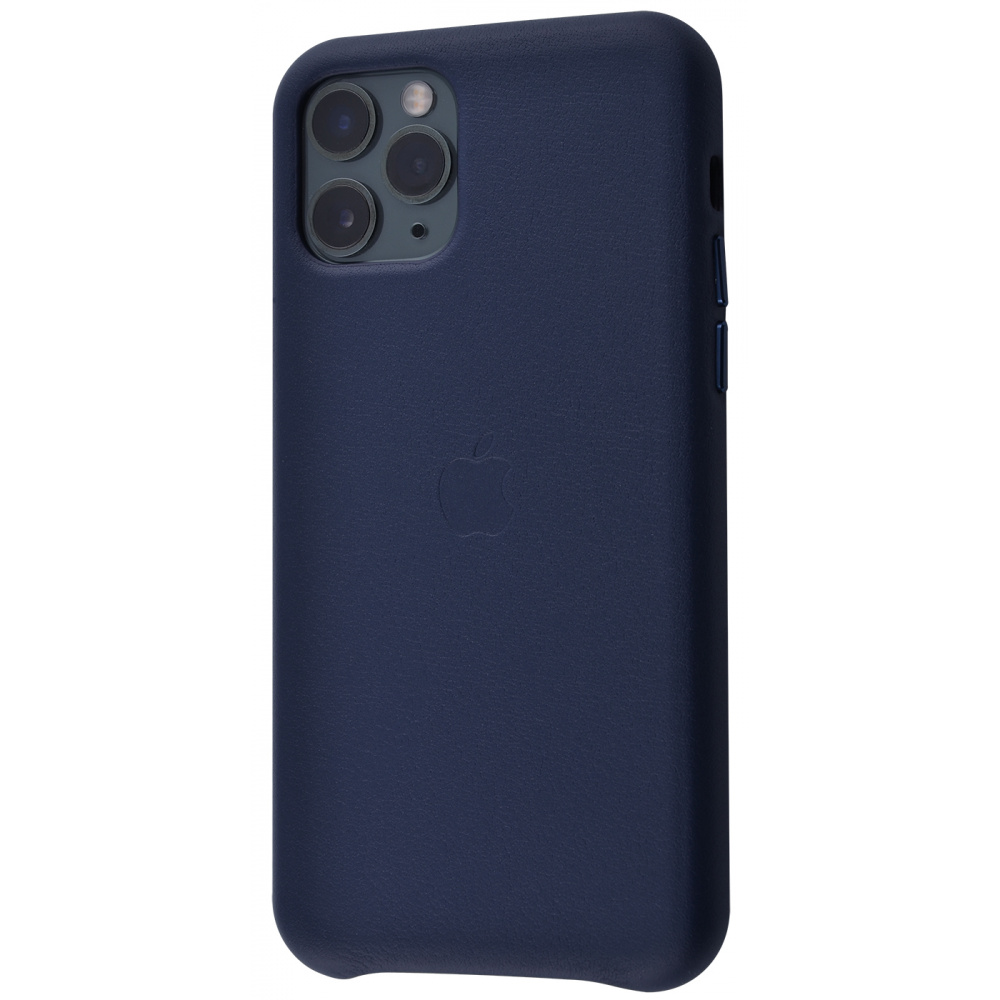 

Чехол с мягкой подкладкой PRC Leather Case iPhone 11 Pro midnight blue Синий