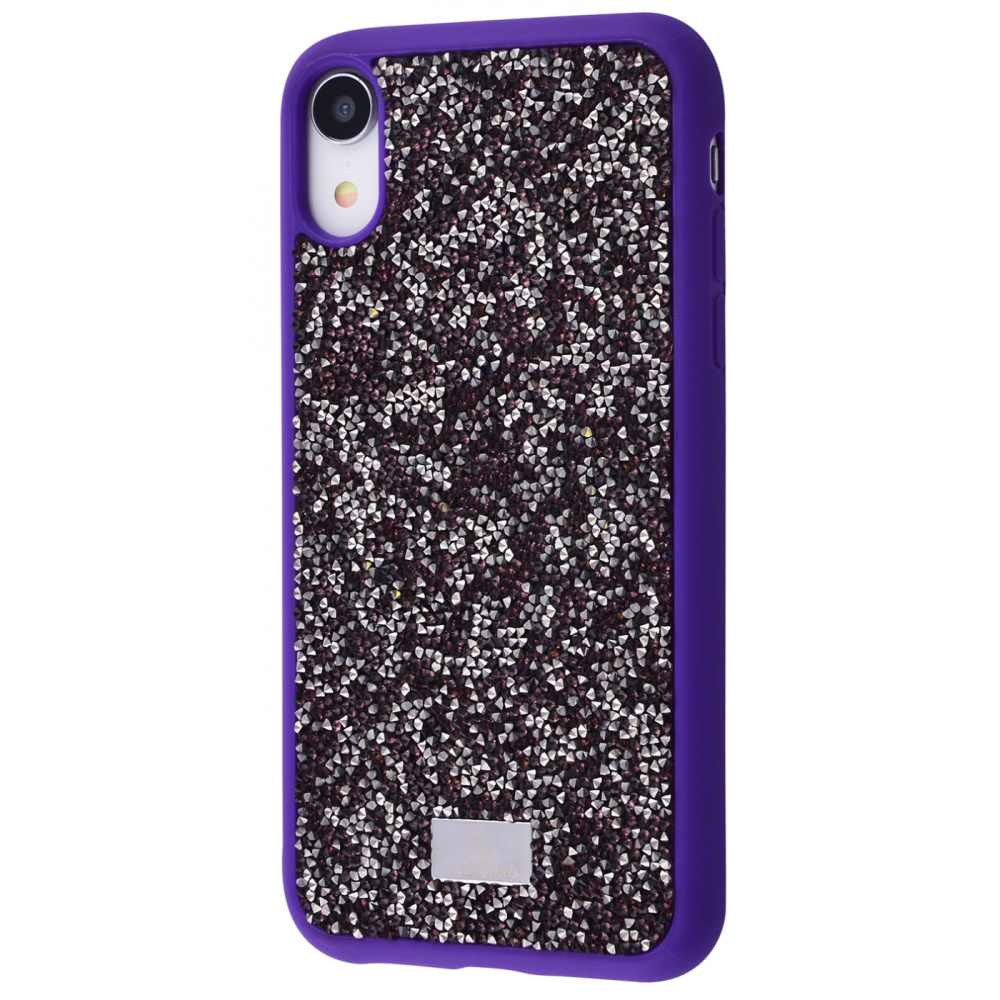 

Чехол с камнями и блёстками Bling World Grainy Diamonds (TPU) iPhone Xr purple Фиолетовый