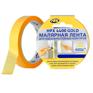 

Лента клейкая малярная HPX 4400 38 мм х 25 м Оранжевая (для четких контуров)